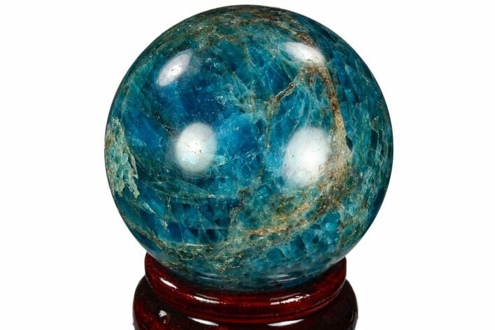 Bright Blue Apatite Sphere - Madagascar #121809